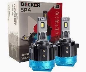 Світлодіодна LED лампа DECKER SP4 для VOLKSWAGEN H7 6000K 10000LM 2 шт комплект SP4 H7 фото