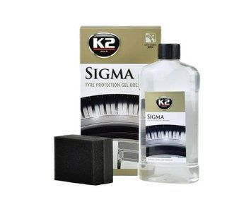Гель для полірування та догляду за шинами K2 Sigma безбарвний пляшка 500 мл G1571 фото