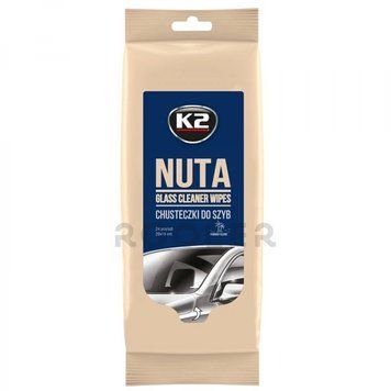 Серветки вологі K2 Nuta Wipes для очищення скла та скляних поверхонь 24 шт (K500) k500 фото