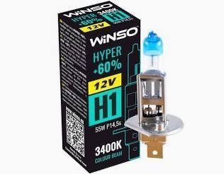 Лампа галогенна WINSO (12V H1 HYPER +60% 55W P14.5s) 712120 712 140 фото